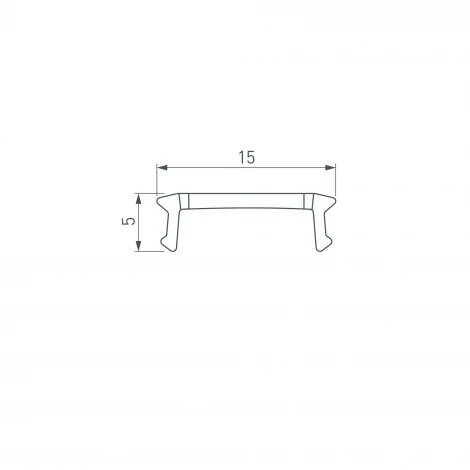 Экран LINE-2000 NARROW WHITE (Arlight, Пластик) 058284