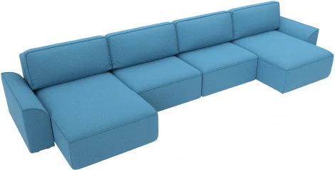 Диван п-образный Лига-048 НПБ лонг Лига Диванов (Рогожка) арт.128342