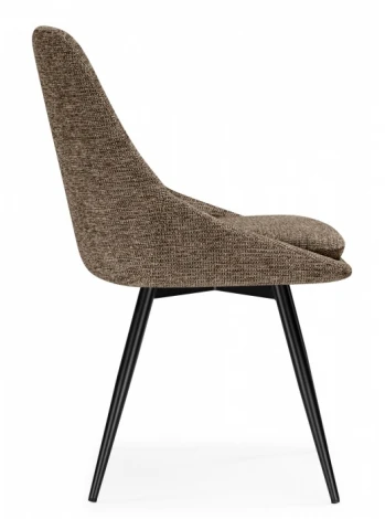 Обеденный стул Woodville Avian (Металл, Рогожка/Черный) арт.15881