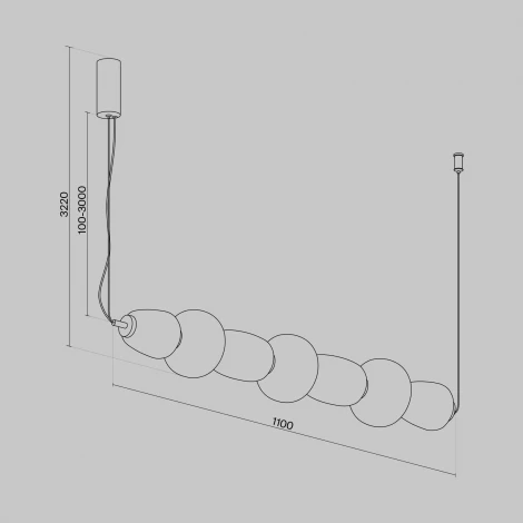 Подвесной светильник Maytoni Pattern MOD267PL-L42G3K (LED, 220V, на тросе)