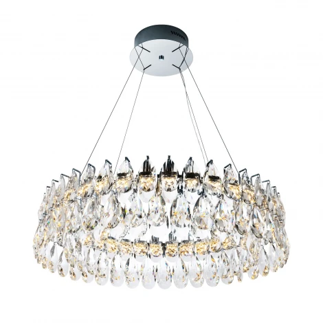 Подвесная люстра светодиодная хрустальная с регулировкой цветовой температуры Modelux MODELUX ML.6901.800P CR