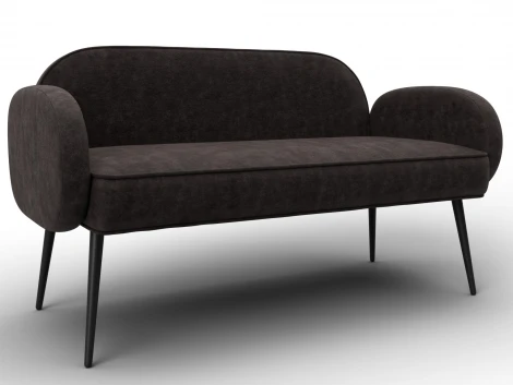 Диван прямой Лига-086 (Фанера,Велюр/Коричневый) Лига Диванов 131098