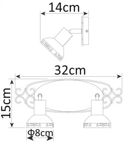 Спот Arte Lamp Focus A5219AP-2AB