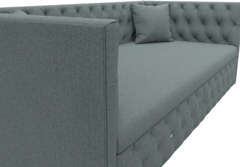 Диван детский прямой Найс (Серый/Рогожка) Лига Диванов арт.122427