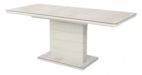 Стеклянный стол M-City ALTA 140 BEIGE/ CAPPUCINO глазурованное стекло