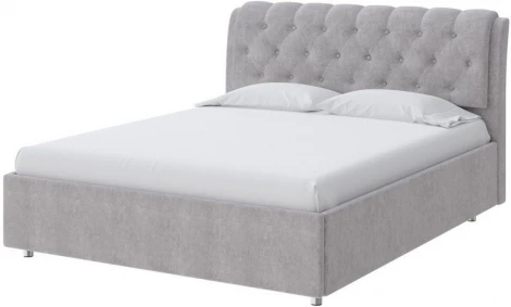 PROxSON Кровать Chester (Ткань: Велюр Лофти Серый) 180x200