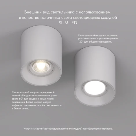 Накладной точечный светильник Denkirs DK3040-WH (220V, круглые)