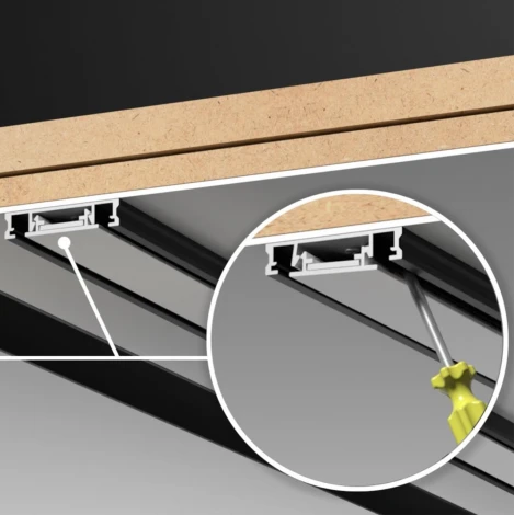 Низковольтный накладной шинопровод 1м Novotech Smal 135194 SHINO IP20 48V