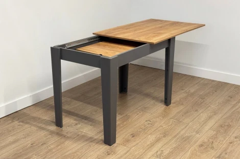 Стол обеденный раздвижной Цезарь Mebelson (Дуб золотой,Графит) арт.174398,2564