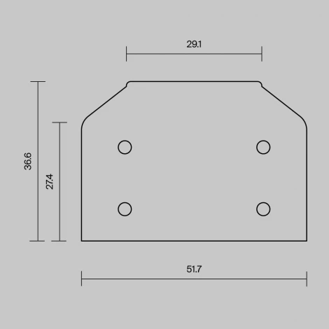 Заглушка торцевая к профилю 2шт Maytoni Technical Accessories for tracks Exility TRAM034MPEC-S