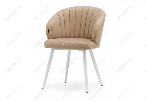 Стул Woodville на металлокаркасе Бэнбу velutto 05 / белый 462398