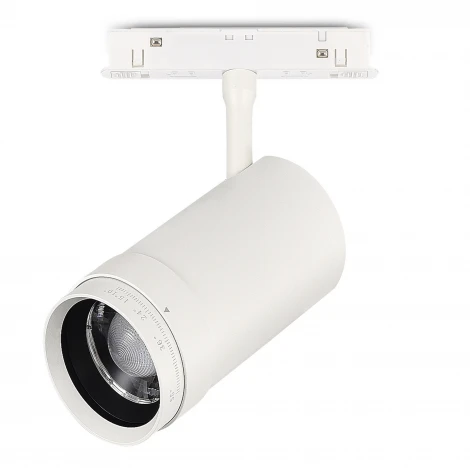 Магнитный трековый светильник ST Luce Skyline 48 ST357.536.20 ZOOM Белый LED 1*20W 48V (круглые)