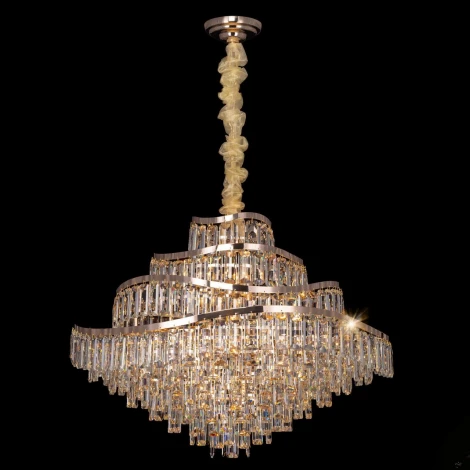 Подвесная люстра Citilux Naiad CL315192 (220V, хрусталь, подвески, на цепи)