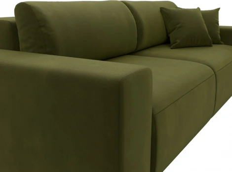 Диван прямой Лига-036 НПБ Классик (Зеленый/Микровельвет) Лига Диванов арт.121300