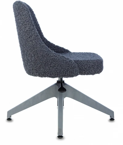 Кресло Бюрократ CH-340GLZ синий экомех крестов.4-луч. пластик пластик серый