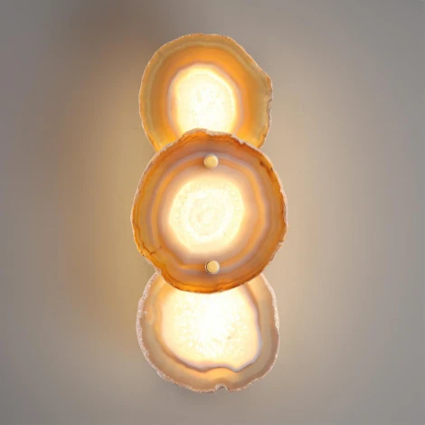 Настенный светильник Odeon Light Agate 7065/10WLB  бронзовый/металл/акрил/темный агат LED 10W 3000K 220V