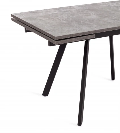 Стол VIGO ЛДСП/HPL/металл, 120 x 80 30 х 75 см, Мрамор чёрный/чёрный Tetchair 19730