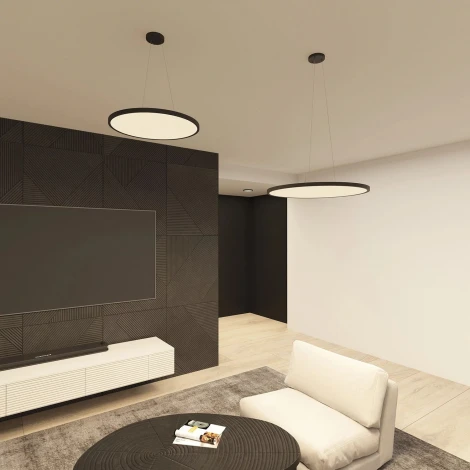 Потолочный светильник круглый Denkirs Thin DK6524-BK (LED, 220V, круглые, IP40)