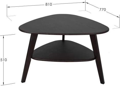 Стол журнальный BeautyStyle 24 венге/венге Mebelik арт.009005