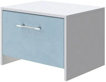 PROxSON Тумба Varna (ЛДСП Белая+ткань Белый/Teddy Морозная свежесть) 51x40