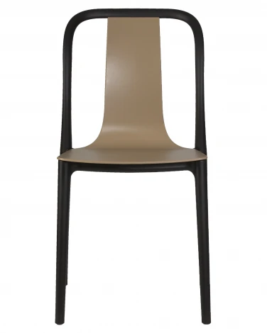 Набор 4 шт Стул обеденный DOBRIN ADAM (черный/бежевый)