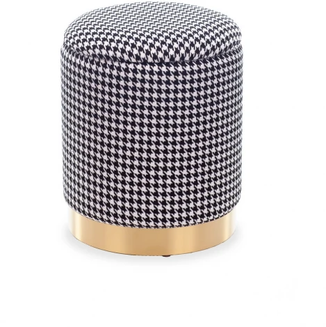 Пуфик малый черный, золото, белый MY iNTERNO MY20A568(small)