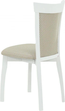 Стул Аврора Тулон 2, спинка мягкая, Эмаль белая/Атина