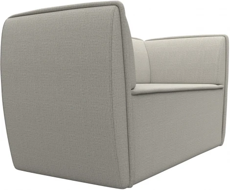 Диван кухонный прямой Бергамо 2-х местный (Бежевый/Рогожка) Лига Диванов арт.123741