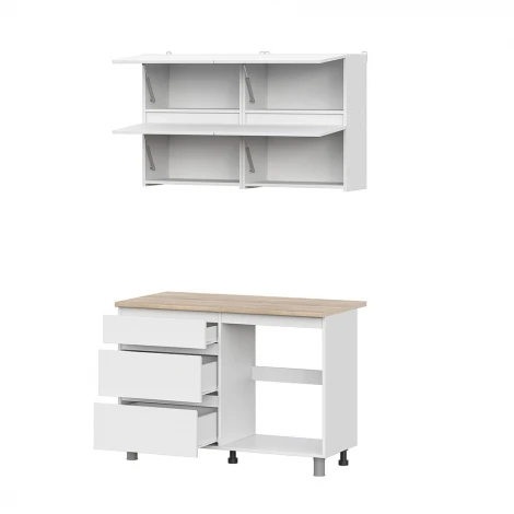 Готовая кухня Арника Токио 1.2 м, Белый