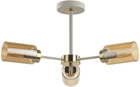 Потолочная люстра на штанге Lumion Dallin 5639/3C белый, золотой E14 3*40W 220V