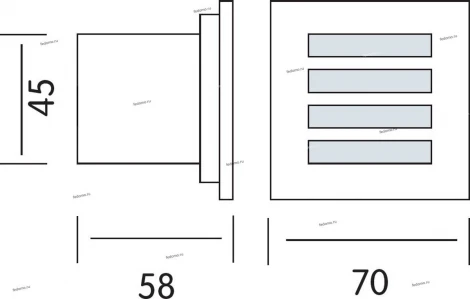 Светильник встраиваемый в стену уличный светодиодный Horoz Bronz, 1 лампа, никель с белым