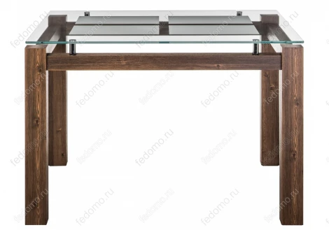 Стеклянный стол Woodville Бран орех кантри 462084