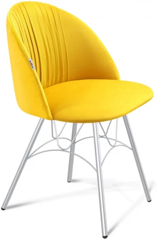 Стул SHT-ST35-1/S100 имперский жёлтый/хром лак Sheffilton 2347985301