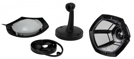 Настенный фонарь уличный светодиодный ЭРА ДБУ 07-8-005 3000К «Дели 1» черный