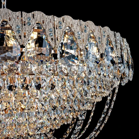 Подвесная люстра хрустальная Modelux MODELUX ML.8881.24P GD