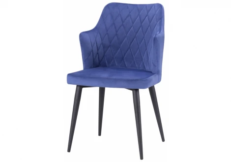 Стул Woodville на металлокаркасе Velen dark blue 15029