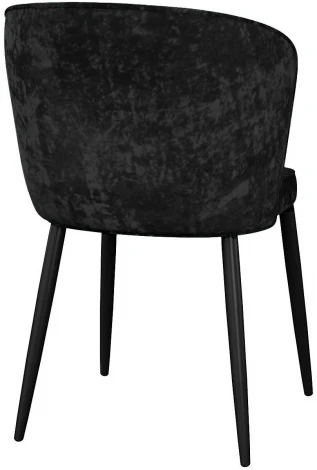 Стул DikLine 347 микровелюр M18 черный, ножки черные