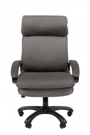 Кресло Chairman Home 505 Россия ткань Т-55 серый (черный пластик)