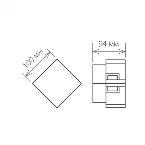 Настенный светильник уличный Elektrostandard Universal 1606 TECHNO LED