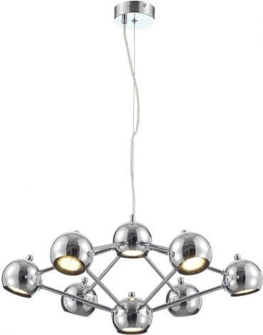 Подвесная люстра Lussole LSP-8898 (220V, на тросе, шарики, молекулы)