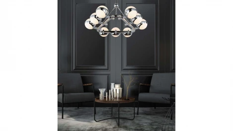 Потолочная люстра Lumina Deco Optimus  LDP 6038-9 CHR