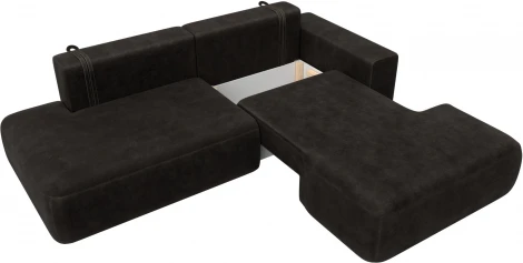 Диван угловой Лига-036 НПБ Модерн правый угол Лига Диванов (Велюр) арт.127768