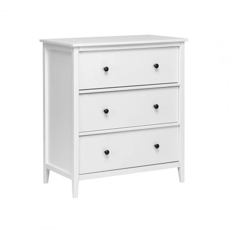 Комод Leset Токе 3 ящ. (МДФ,Металл/Белый) арт.2105875000006