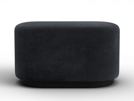 Пуф 007 (ДСП,Фанера/Пластик/Велюр/Темно-серый) Лига Диванов 132381