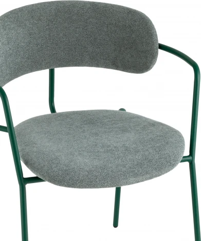 Стул Дженни букле зеленый каркас зеленый полуглянцевый муар Stool Group (арт.УТ000039181)