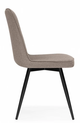 Обеденный стул Woodville Texas (Металл, Рогожка/Черный) арт.15887