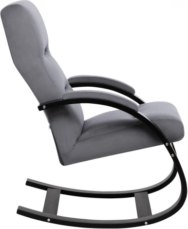 Кресло-качалка Leset Милано (Фанера,Березовый шпон,Металл,Велюр/Серый) арт.2500000189302