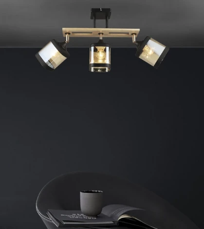 Спот потолочный на штанге Wedo Light Sterr WD3507/3C-BK-AM