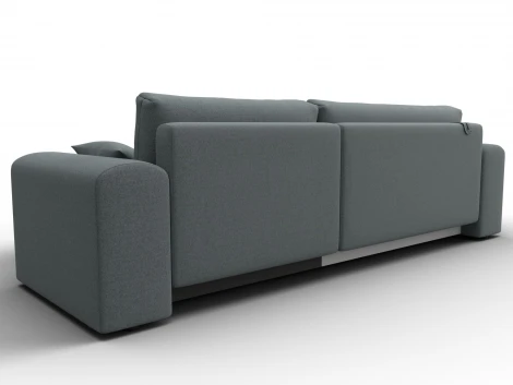 Диван угловой Лига-099 угол универсальный (ДВП,ДСП,ЛДСП,Брус,Фанера/Пластик/Рогожка/Серый) Лига Диванов 133694