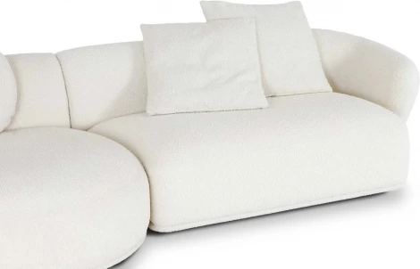 Диван Fabro ОГОГО (арт.851165), (Ткань,Букле/Белый)